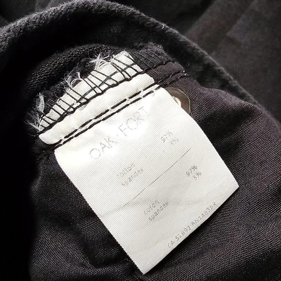 Oak + Fort Womens Fringe Black Jeans - Picture 9 of 9